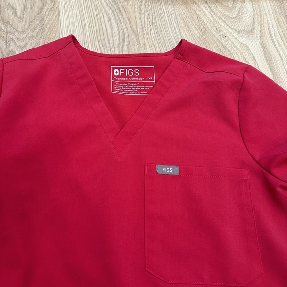 FIGS LOT Technical Collection Zamora Jogger 2 Tops Scrub Women's XS. Pink Black - Picture 3 of 9